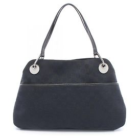 Gucci GG Canvas Shoulder Bag Black