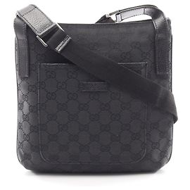 Borsa a Spalla Gucci GG Canvas Nero