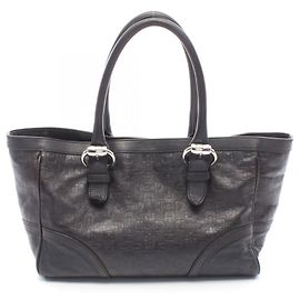 Bolsa Tote Horsebit em couro marrom Gucci Marrom