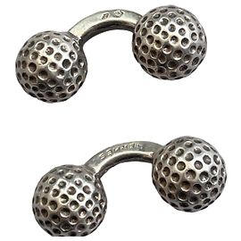 Set di gemelli e portachiavi Hermès in argento Argento