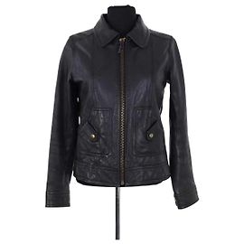 Veste Sandro en cuir gris Gris