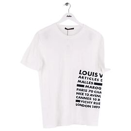 Camiseta Louis Vuitton blanca de algodón L Blanco