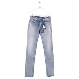 Saint Laurent Vaqueros de corte recto azul Azul