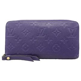 Louis Vuitton Monogram Empreinte Zippy Wallet Purple