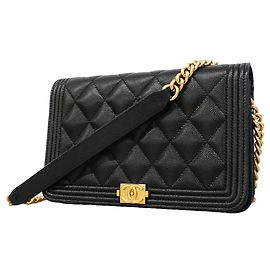 Cartera con cadena Chanel Boy Negro