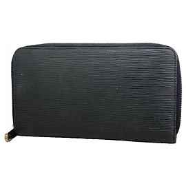 Louis Vuitton Epi Zippy Organizer Long Wallet Black