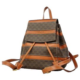 Céline Mochila Celine Macadam Marrón Castaño