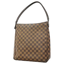 Borsa a Spalla Louis Vuitton Damier Looping GM Damier ebene