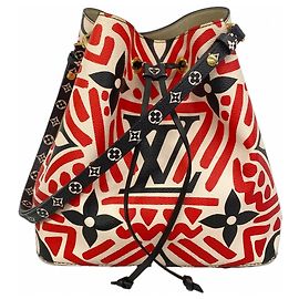 Louis Vuitton Monogram Giant NeoNoe Shoulder Bag Red
