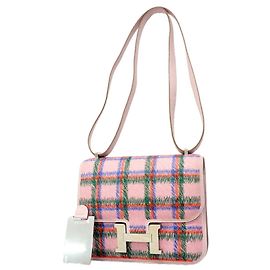 Hermès Bolso de Hombro Hermes Constance Mini Rosa