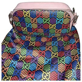 Gucci Bolsa Tiracolo GG Supreme Arco-íris Rosa Multicor