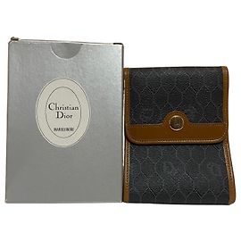 Christian Dior monogram canvas wallet Brown Dark grey