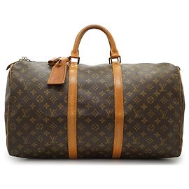 Louis Vuitton Vintage brauner Monogram Canvas Keepall 50 Reisetasche Braun