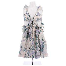 Zimmermann Cassia Kleid Weiß Leinen Weiß