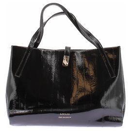 Autre Marque LOULOU DE SAISON Lacklederhandtasche Schwarz Schwarz