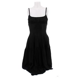 Robe noire Paco Rabanne en viscose Taille 34 Noir