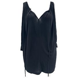 T-shirt fluida nera in viscosa Givenchy Nero