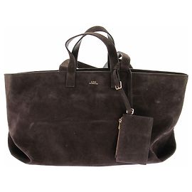 Bolsa Le Drummer Apc em couro marrom Marrom
