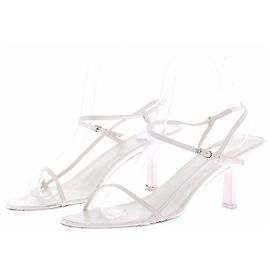 The row Bare Ledersandalen Beige