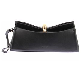Pochette Valérie Jacquemus en cuir noir Noir
