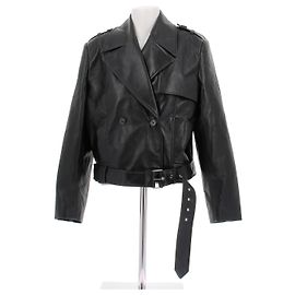 Anine Bing Simone Leather Jacket Black Black