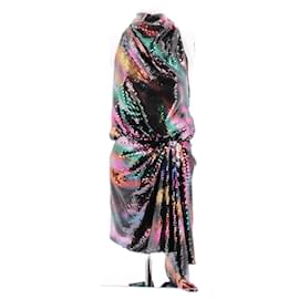 Robe à sequins Attico Multicolore
