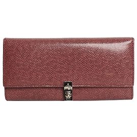 Vivienne Westwood Pink leather textured wallet Pink