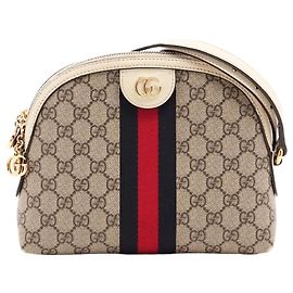 Gucci Borsa a tracolla GG Supreme Ophidia marrone Marrone