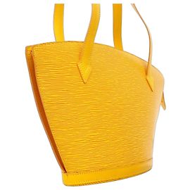Borsa a tracolla Louis Vuitton Epi Saint Jacques Poignée Long Giallo