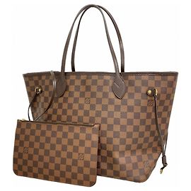 Borsa Tote Louis Vuitton Damier Neverfull MM Damier ebene