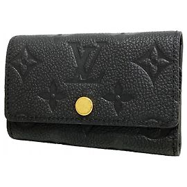 Louis Vuitton Monogram Empreinte Schlüsseletui Schwarz