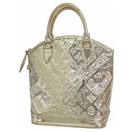 Louis Vuitton Monogram Miroir Lockit Handtasche Silber