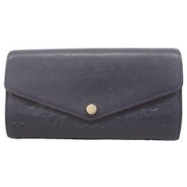 Portefeuille Sarah Long en cuir Monogram Empreinte Louis Vuitton Rouge