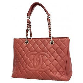 Chanel Matelassé Chain Tote Bag Rot
