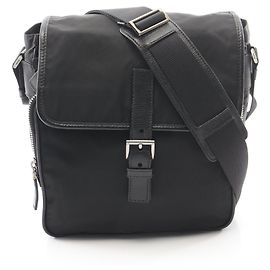 Prada TESSUTO MIX Shoulder Bag Black