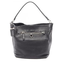 Bolsa de mão em couro preto Prada Preto