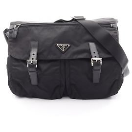 Bolsa de Ombro Prada VELA Preto