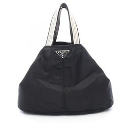 Sac cabas Prada avec logo Triangle Noir