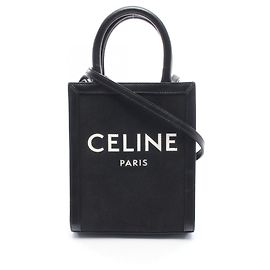 Céline Celine Mini Vertical Cabas Borsa a Spalla 2-Way Nero