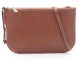 Pochette Loewe Gate Double Zip Marrom