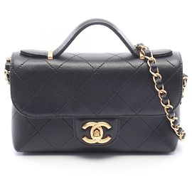 Borsa Chanel Mini Matelassé Top Handle Nero