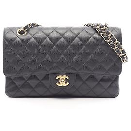 Borsa a tracolla Chanel Matelassé Double Flap Nero