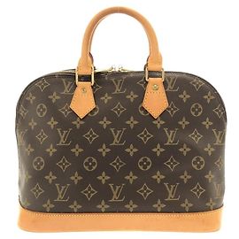 Louis Vuitton Monogram Alma PM Handbag Brown