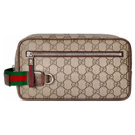 Gucci GG Supreme Monogram Canvas Pochette Braun Monogramm