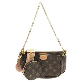 Louis Vuitton Monogram Multi Pochette Accessoires Marrone Rosa