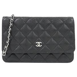 Chanel Timeless Classic Line AP0250 Wallet Chain Black