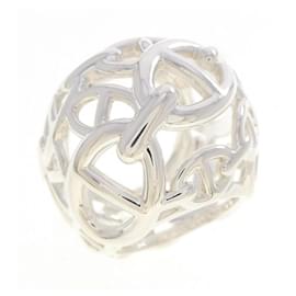 Hermès Hermes Chaine d'Ancre Enchainée Very Large Ring Silvery