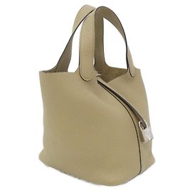 Hermès Hermes Picotin Lock PM Handbag Beige