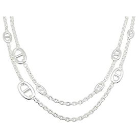 Hermès Farandole Halskette Silber
