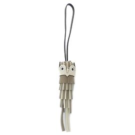 Hermès Hermes Chouette 085001CA Handbag Charm Black Beige